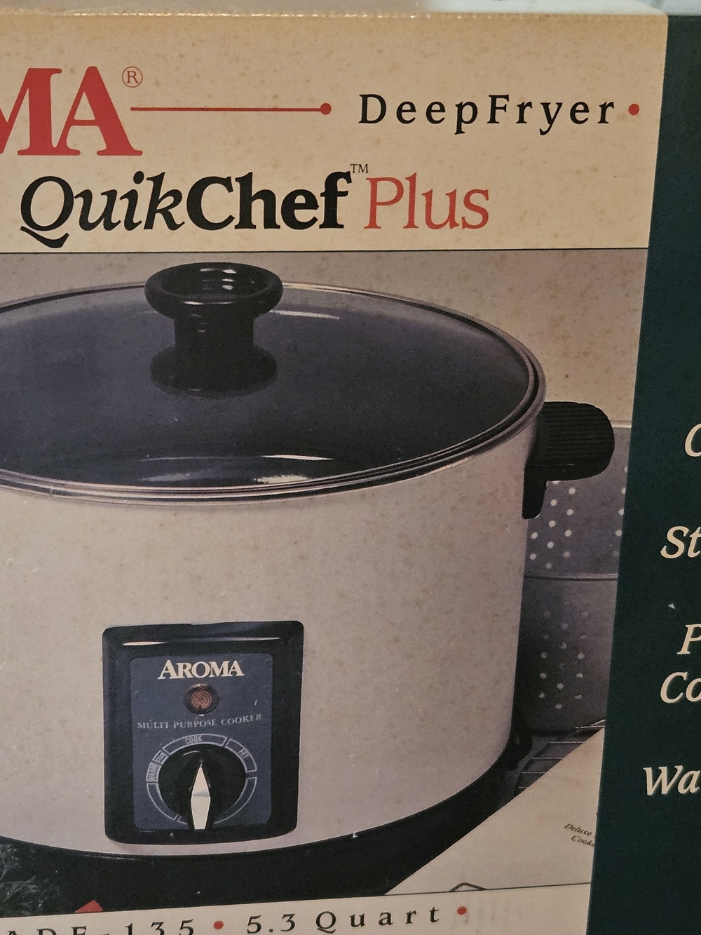 Roma QuikChef Plus White and Black Multi-Purpose Cooker